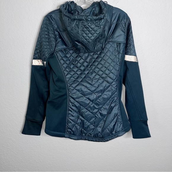 Athleta Jacket Women’s Medium Rock Springs PrimaLoft Quilted Hooded Full Zip - Picture 6 of 10